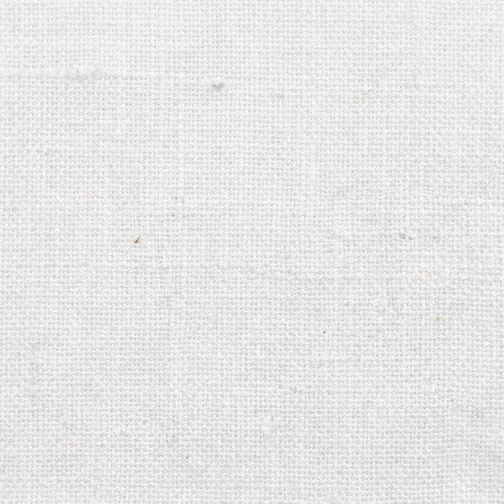 Tessa white linen dress fabric close-up