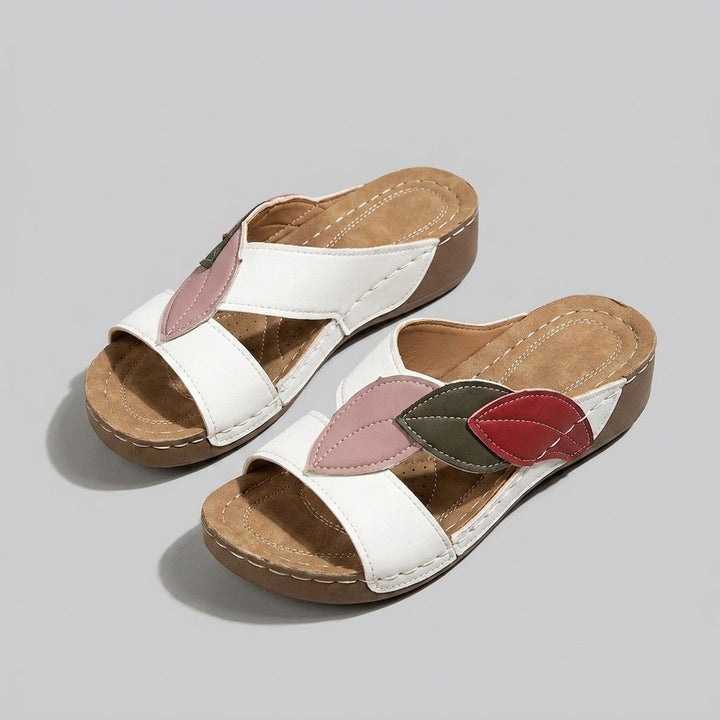Thea white orthopedic sandals