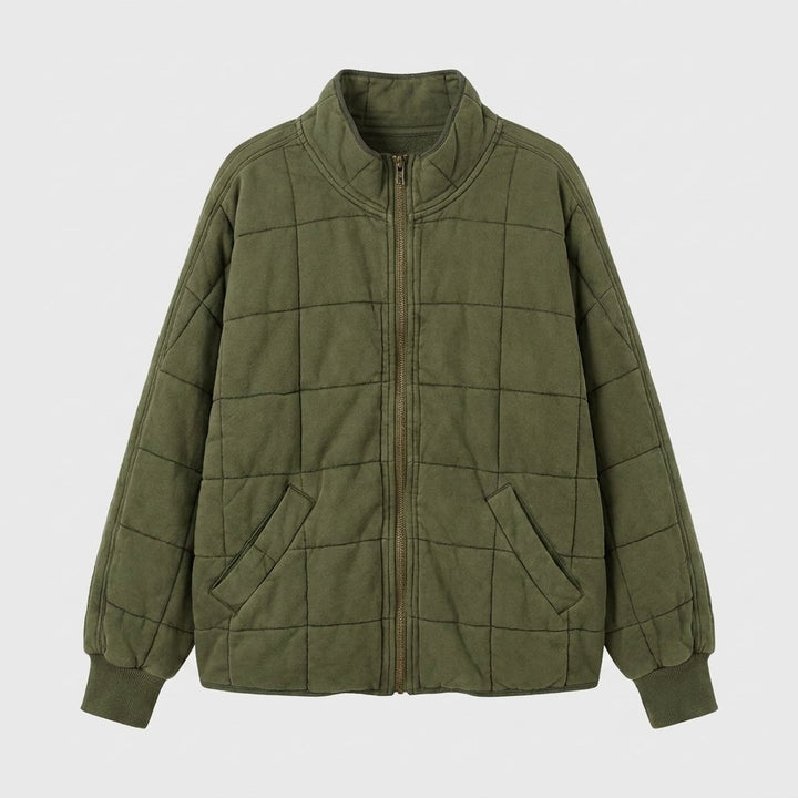 Timber oversized quilted jacket product flat lay