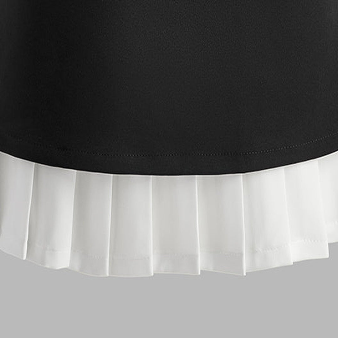Tina two-tone dress fabric close-up