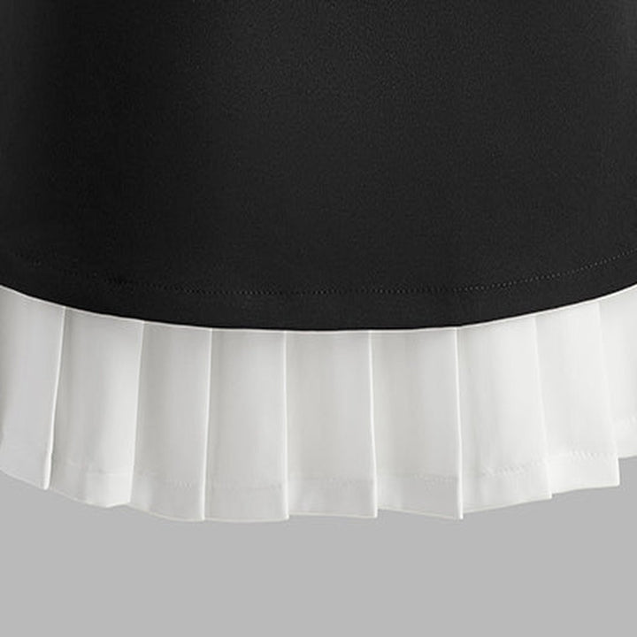 Tina two-tone dress fabric close-up