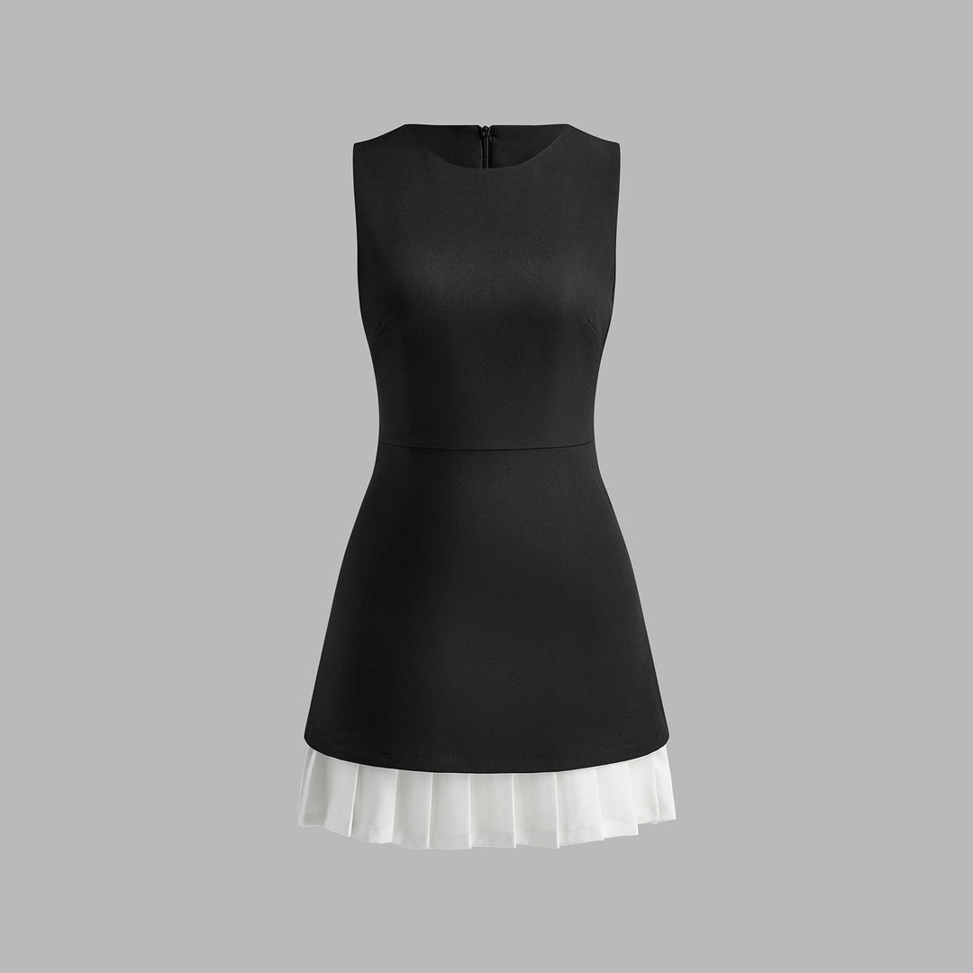 Tina two-tone mini dress flat lay