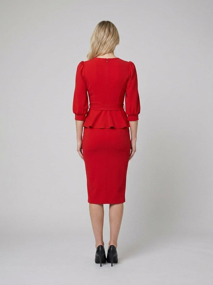 Viva pencil dress back view