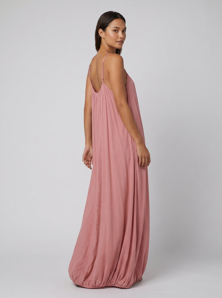 Wanda cami dress pink on model