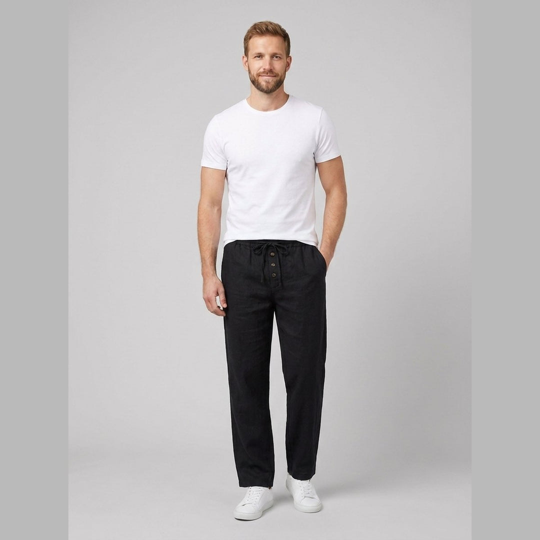 Wanderlust black linen pants