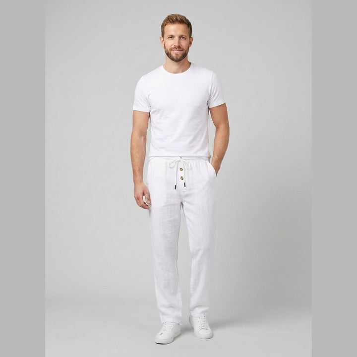 Wanderlust white linen pants