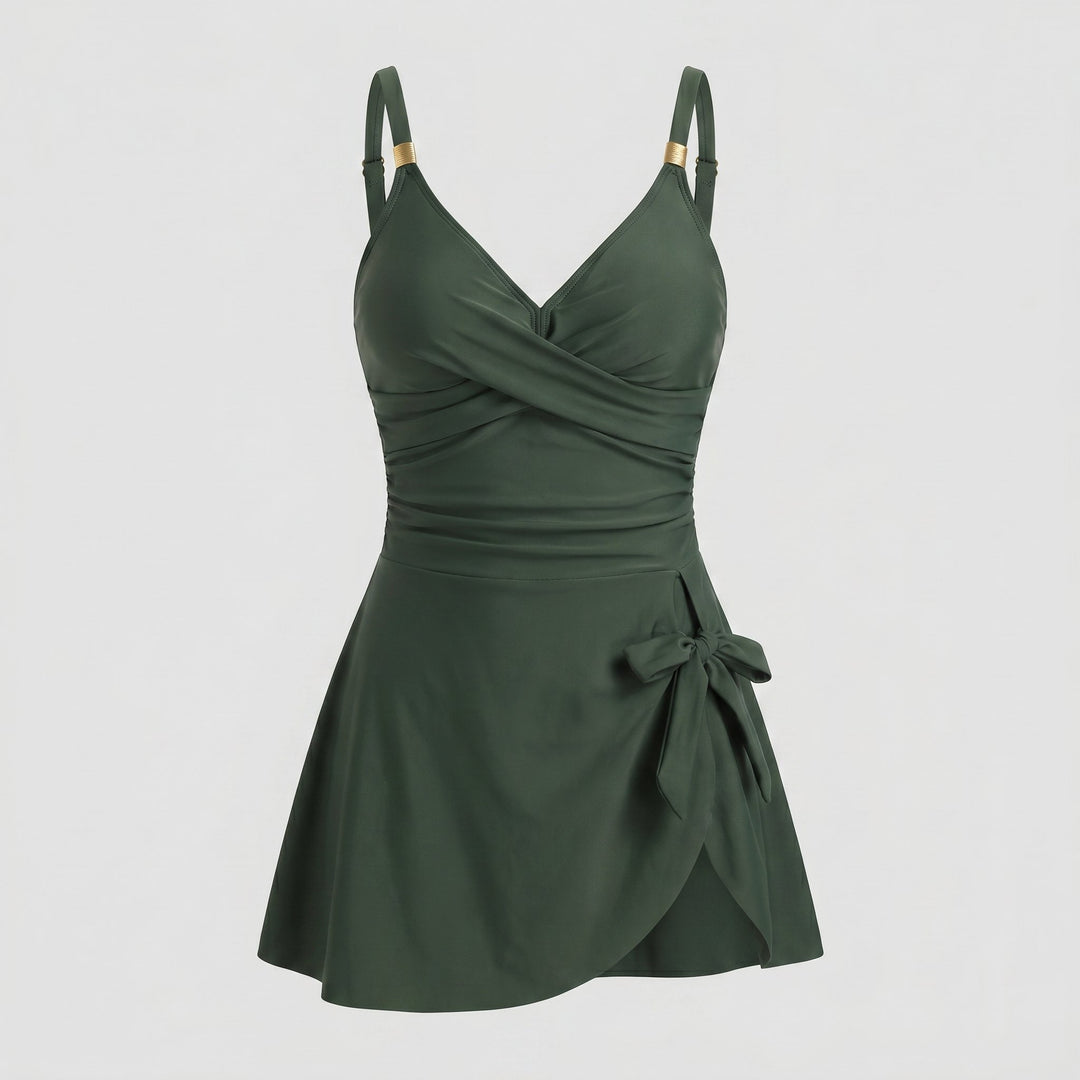 Waves swimdress dark green