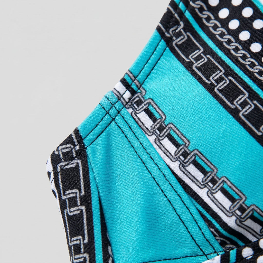 Wavy bikini fabric close-up