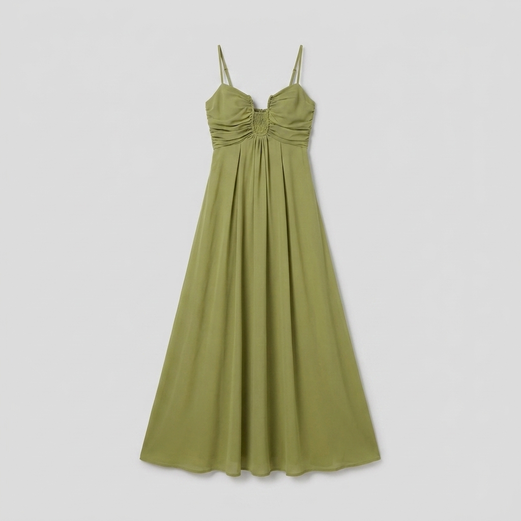 Willy ruched dress product flat-lay