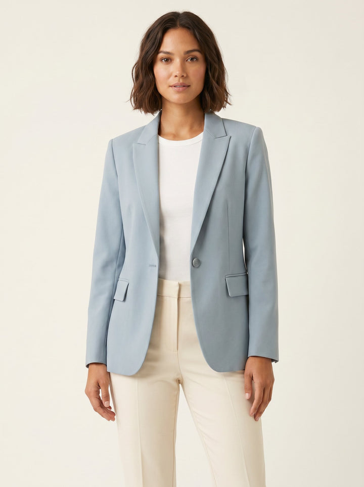 Wina light blue structured blazer