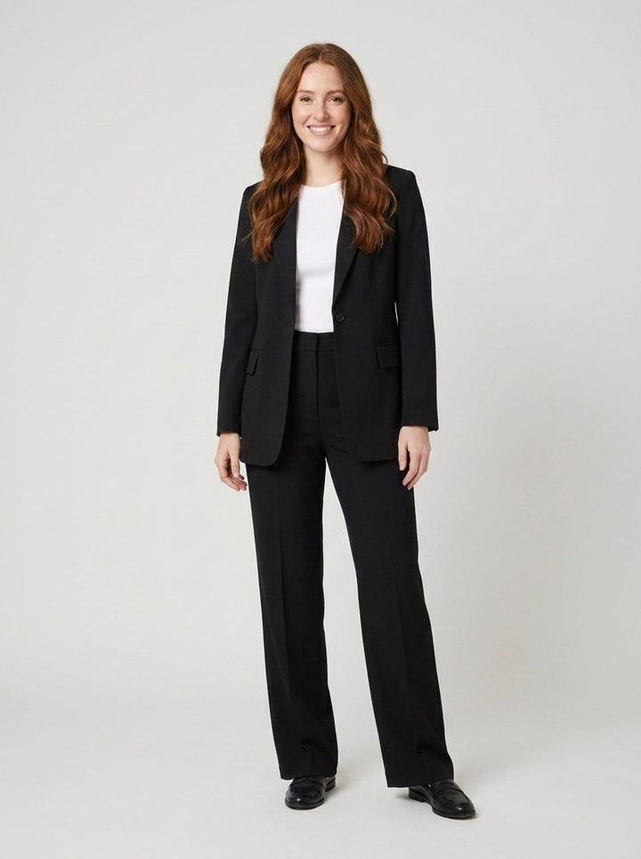 Wisteria black blazer suit front