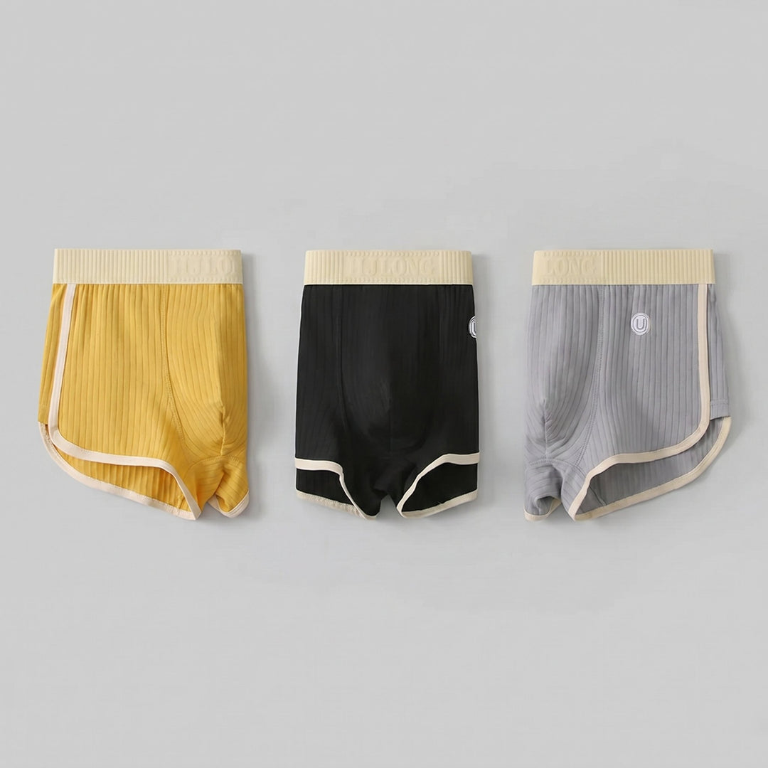 Zest trunks 3-pack yellow black grey