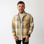 Men’s Plaid Button-Up Shirt | Casual