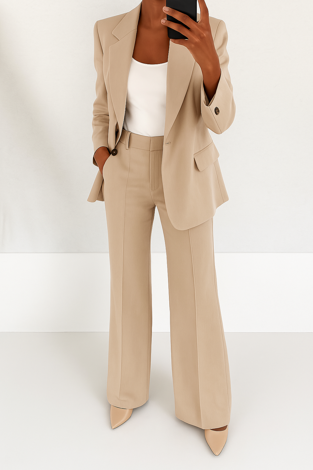 Vita Women's Suit | Tailored Blazer and Slim-Fit Trouser Set - 2