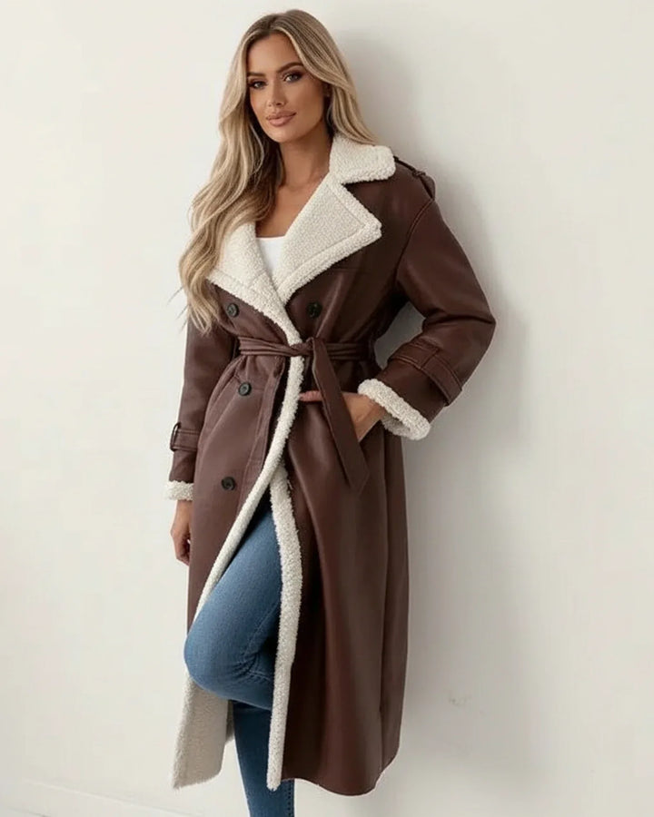 Kimberly | Women’s Long Shearling Lined Winter Coat