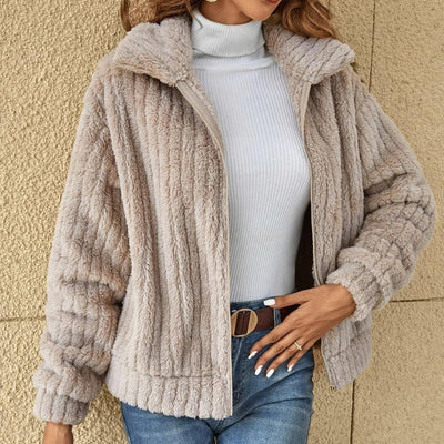 Zoe | casual plush cardigan